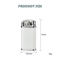 Allume-cigare rechargeable coupe-vent Luminous Creativity Butane Briquet Allume-cigare Logo personnalisé