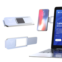 Support de téléphone et d'ordinateur portable de luxe en alliage d'aluminium magnétique flexible, réglable en hauteur, avec logo personnalisé OEM ODM pour bureau et tableau de bord de voiture