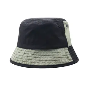 Wholesale OEM Custom Wide Brim Embroidered Bucket Has Cotton Fisherman Hat Bucket Cap for Outdoor Activities Sun Protect Unisex