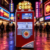 Machine à Popcorn Automatique Commerciale Électrique 6 Saveurs avec Revêtement Caramel pour Cinéma
