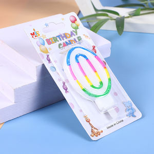 Velas de Cumpleaños Coloridas con Números del 0 al 9, Velas Digitales de Cera de Parafina con Soporte para Niños y Adultos para Fiestas de Año Nuevo - Product Image 5