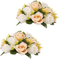 Boule de fleurs artificielle réaliste en soie rose, pompon décoratif pour mariages et événements variés, commande en gros
