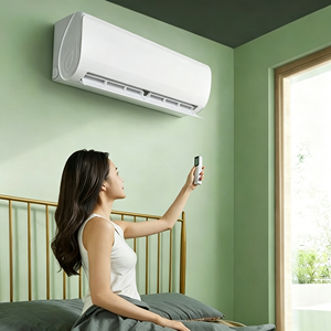 เครื่องปรับอากาศแบบติดผนัง 24567 BTU ประหยัดพลังงาน โหมดเงียบ รีโมทคอนโทรลสำหรับห้องนอนในบ้าน ระบบทำความเย็นทรงพลัง - Product Image 5