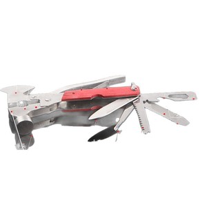 He Xuan 16 In 1 Safety Hammer Emergency Tool With Knife Axe Claw Hammer For Car Rescue Outdoor Survival Red Steel 450g - Product Image 1