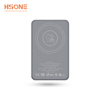 Batería Externa Magnética Ultra Delgada de Aleación de Aluminio MY25 de 10000 mAh, 2 en 1, con Pantalla LED, Carga Inalámbrica de 15 W y Carga Rápida PD