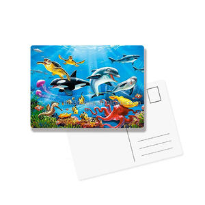Carte postale lenticulaire 3D imperméable et écologique à imprimé animal personnalisé de haute qualité avec options de taille sur mesure - Product Image 4