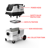 2024 nouveau modèle M classe nettoyage automatique professionnel aspirateur humide et sec pour la Construction, nettoyeur de poussière de travailleur du bois