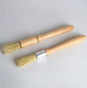 Brosse de nettoyage pour moulin à café, outil pour nettoyer les résidus de la machine à café à manivelle, manche en bois, poils doux, petite brosse à long manche - Product Image 1