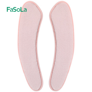 FaSoLa Toilet Seat Cover Pink Plush Thickened Warm Winter Use TPR Back Adhesive Reusable Washable - Product Image 5