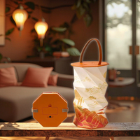 Festival de la mi-automne Mooncake coffret cadeau lampe à piles sans fil papier pliant Table de Projection Souvenirs cadeaux promotionnels