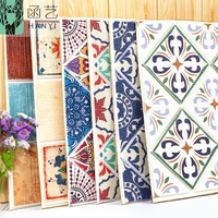 Pegatinas de pared de vinilo de lujo para decoración del hogar, papel tapiz adhesivo clásico, espuma 3D, estilo bohemio
