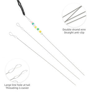 JPジュエリーDiy手動ニードルビーズアーティファクトツールハンドメイドジュエリー用の特別なロングビーズニードル - Product Image 2