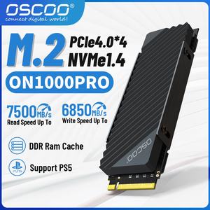 Oscoo 1tb m.<span class=keywords><strong>2</strong></span> nvme ssd 4.0*4 dischi rigidi 7500 mb/s Cache indipendente 1024MB TBW nvme m.<span class=keywords><strong>2</strong></span> ssd disco duro 1tb - Product Image 2