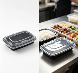 จานพลาสติกใสสีขาวทองทรงกลมสำหรับงานเลี้ยงฉลองเทศกาล - Product Image 5