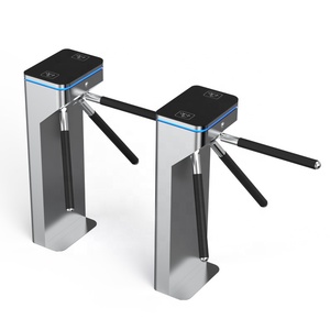 Kiểm soát truy cập quét RFID Đầu đọc thẻ rào cản Cổng bán tự động dọc Tripod turnstile cổng - Product Image 5