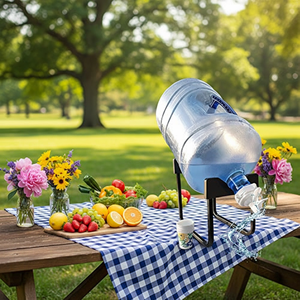 <span class=keywords><strong>Fontaine</strong></span> <span class=keywords><strong>à</strong></span> eau moderne <span class=keywords><strong>à</strong></span> un seul niveau avec <span class=keywords><strong>support</strong></span> et robinet pour bouteille de 5 gallons - Product Image 6