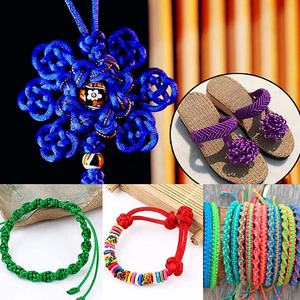 Vente en gros usine – <span class=keywords><strong>Fil</strong></span> de <span class=keywords><strong>macramé</strong></span> en <span class=keywords><strong>nylon</strong></span> écologique imperméable de 1,5 mm pour bracelets, nœuds chinois, pompons et perles DIY, tissé à la main - Product Image 4