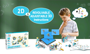 Makerzoid 72-in-1 Robot thông minh 6 + tuổi trẻ em 'lập trình giáo dục Robot Đồ chơi khoa học logic đào tạo Kit - Product Image 5