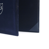Porte-diplôme de graduation de haute qualité avec logo personnalisé A4 8,5x11 11x14 Doublure en velours PU Tailles personnalisables