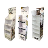 Présentoir pliable pour supermarché avec support de sol en carton PP pour préservatifs, service de découpe et de traitement, étagères de présentation