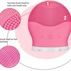 Silicone Electric Facial Cleansing Brush Mini Portable Home Beauty Device for Exfoliating Blackheads and Removing Dead Skin - Product Image 6