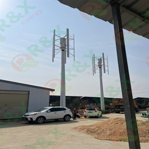 เครื่องกำเนิดไฟฟ้าพลังงานลมแบบแกนตั้งชนิด H รุ่น RX-HV 220V 10kw 20kw 50kw ของ Free Energy R&X พร้อมใบพัดแก้ว/หินบะซอลต์ สามเฟส RX-HV - Product Image 2