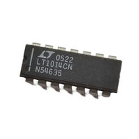 Nouveau circuit intégré amplificateur LT1014DN DIP-14, compatible avec la liste des composants semi-conducteurs