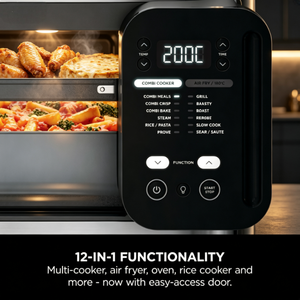 Cuisinière multifonction 12-en-1, <span class=keywords><strong>four</strong></span> vapeur, <span class=keywords><strong>friteuse</strong></span> à air, avec 8 portions, cuisson rapide, multifonction - Product Image 4