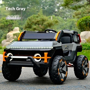 Xe điện bốn bánh lớn điều khiển từ xa Xe đồ chơi trẻ em xe trẻ em chạy bằng pin xe địa hình bằng nhựa Unisex - Product Image 4