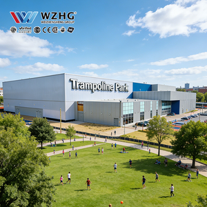 Parc de trampolines en acier pour divertissement familial, prix compétitif, qualité supérieure, durable et fiable - Product Image 1