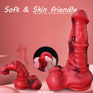 Groothandel Nieuwe Dier Penis Vormige <span class=keywords><strong>Dildo</strong></span> Vloeibare Siliconen Anale Speelgoed Cross-Border Soft Sex Toys Masturbator - Product Image 2