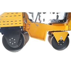 Mini-compacteur vibrant à double tambour, compresseur de route entièrement hydraulique, moteur 5,5 kW - Product Image 1