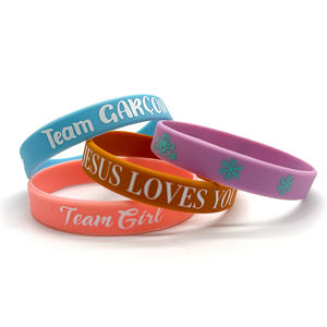 Factory Wholesale Custom Printed Logo Eco-Friendly Bracelet Silicone Rubber <b>Wrist</b> <b>Bands</b> Promotion Gift and Events - Product Image 2