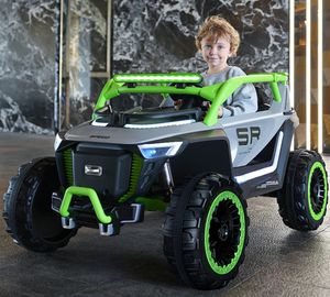 <span class=keywords><strong>2</strong></span>-Sitzer-Fahrt mit dem Auto für Kinder 12-V-Elektro-Offroad-UTV-Spielzeug, 4WD-Elektrofahrzeug mit Fernbedienung - Product Image 4