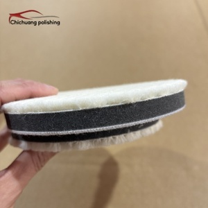 Professionelle Dual-Action-Poliermaschinen 5\" Universal-Wollpolierpad 100% Natürliche Wolle Klettverschluss Lackkorrektur - Product Image 4