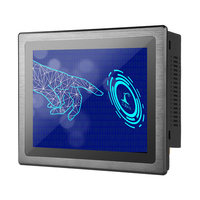 Tableta Industrial Resistente al Agua IP65 de 8 Pulgadas con Pantalla Táctil, Montaje en Panel, PC Todo en Uno, Sin Ventilador, PC Integrado