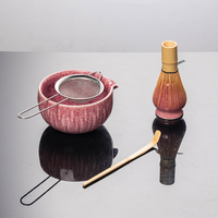 Ensemble de thé en porcelaine céramique Japandi de qualité alimentaire, écologique et durable, avec bol à matcha, brosse en bambou, coffret cadeau Baibenli pour cérémonie du thé, personnalisable