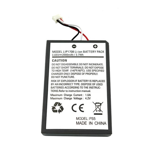 Replacement Built-in 2000mah Capacity Battery for PS5 Controller LIP1708 Battery Charger
