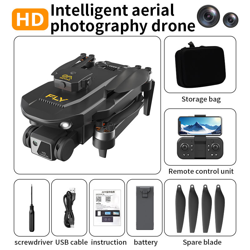 S25 Pro Mini Drone 4K Dual Camera Brushless Motor Quadcopter