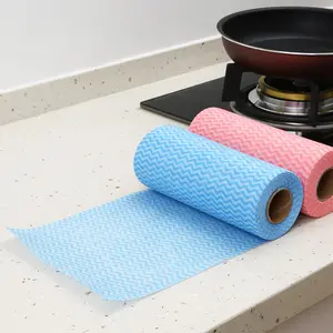 BCS Factory OEM household cleaning products multi-purpose super absorbent nonwoven fabric wipe /duster cleaning cloth