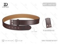 Western Cowboy Print Belt 4.2cm 120cm Dark Brown Polyester Fabric Belt With Heat Transfer Design - Product Image 3