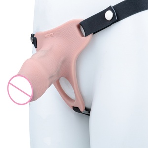 ANOSX Silicone Penis Packers Wearable Hollow <b>Dildo</b> Transgender FTM Sexy Underwear BDSM Chastity Penis Sleeve Sex Toys Wholesale - Product Image 5