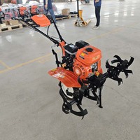 Motoculteur EP900C(170F) 7HP à essence, entraînement par chaîne, rouge, haute productivité et haute sécurité