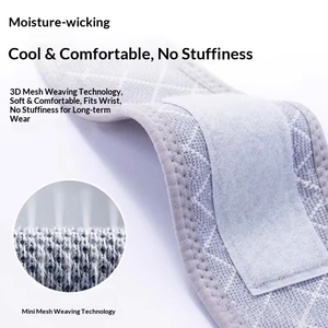 Attelle de soutien réglable pour le poignet avec boucle pour le pouce, enveloppe de compression respirante pour la gaine tendineuse, idéale pour le badminton, le fitness et le yoga - Product Image 6