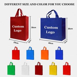 Sacs fourre-tout non tissés personnalisés de haute qualité pour le commerce de détail, sacs d'épicerie multicolores réutilisables pour les activités promotionnelles - Product Image 3