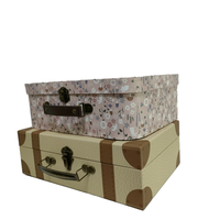 Boîte à valise auto-élevante en carton PU pour sous-vêtements, chaussettes, chaussures, vêtements, cadeaux, avec revêtement UV, pelliculage mat et gaufrage