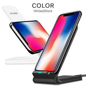 Qi Nhanh Phí 10W 2 Cuộn Dây Sạc Không Dây Đứng Cho Samsung S8 Cộng Với iPhone 8 Cộng Với Đối Với iPhone X <span class=keywords><strong>galaxy</strong></span> Lưu Ý 8 S7 Cạnh <span class=keywords><strong>S6</strong></span> Note5 - Product Image 5