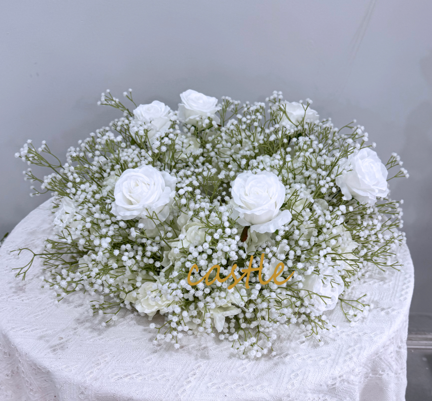 Castle Flower W-D017 Artificial Flower Candlestick Garland Ball Wedding Table Centerpiece Decor