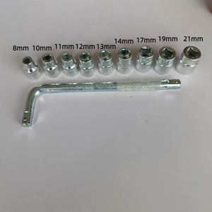 Ensemble <span class=keywords><strong>de</strong></span> 10 douilles multifonctionnelles en acier au carbone pour réparation automobile avec grande boîte à outils et clé à molette - Product Image 2