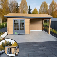 Kits de construction d'abris de jardin préfabriqués de conception moderne alternative bois extérieur carport conteneur plans de maison